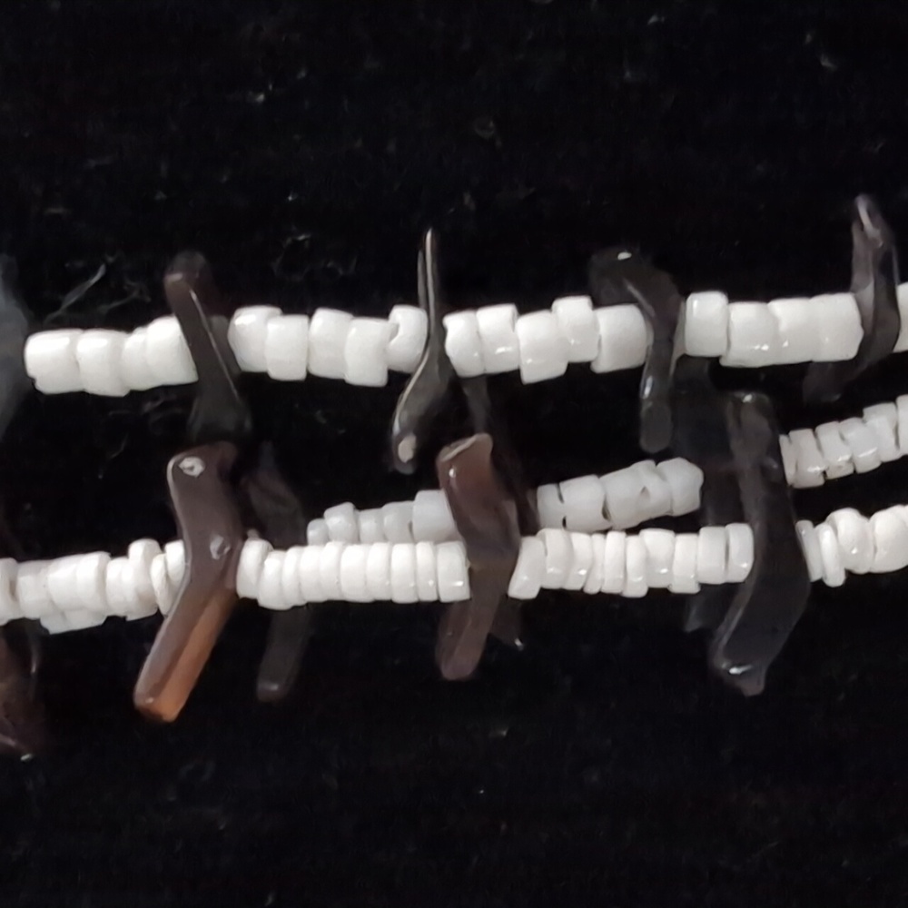 Multi Strand Beaded Bird Necklace - Picture 2 of 7